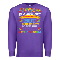 Purple lil autism mom Premium Sweatshirt - CowhideDigitalArt