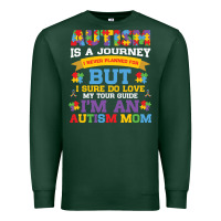 Sports Green lil autism mom Premium Sweatshirt - CowhideDigitalArt