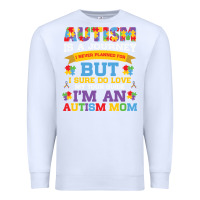 White lil autism mom Premium Sweatshirt - CowhideDigitalArt