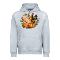 Heather Grey fall coop animals pumpkin Urban Hoodie - Artiststas