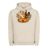 Pigment French Oak fall coop animals pumpkin Urban Hoodie - Artiststas