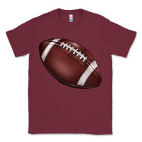 Burgundy football Classic Tee - BarkalooDesign