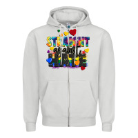 Dove Grey straight against hate Zipper Hoodie - FaDigitalArtStudio