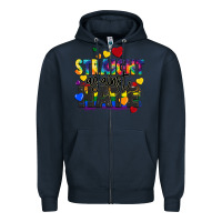 Navy straight against hate Zipper Hoodie - FaDigitalArtStudio