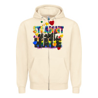 Sandshell straight against hate Zipper Hoodie - FaDigitalArtStudio