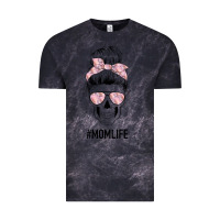 Cloud Black Pink Flower Mom Skull Vintage Tee - Bettercallsaul