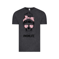 Vintage Black Pink Flower Mom Skull Vintage Tee - Bettercallsaul