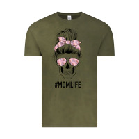 Vintage Olive Pink Flower Mom Skull Vintage Tee - Bettercallsaul