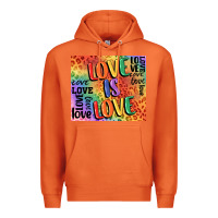 Carrot Pride love is love Premium Hoodie - FaDigitalArtStudio