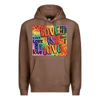 Chestnut Pride love is love Premium Hoodie - FaDigitalArtStudio