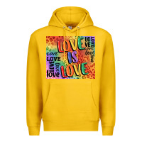 Lemon Pride love is love Premium Hoodie - FaDigitalArtStudio