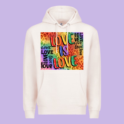 Pride Love Is Love Premium Hoodie Designed By Fadigitalartstudio
