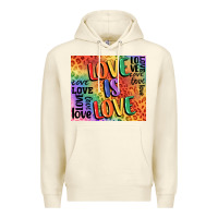 Sandshell Pride love is love Premium Hoodie - FaDigitalArtStudio