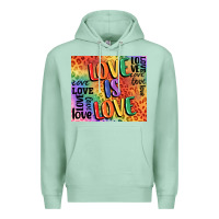 Seafoam Pride love is love Premium Hoodie - FaDigitalArtStudio