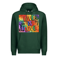 Sports Green Pride love is love Premium Hoodie - FaDigitalArtStudio