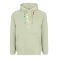 Matcha Dandelion Autism Puzzle Be Kind Heavyweight Hoodie - CowhideDigitalArt