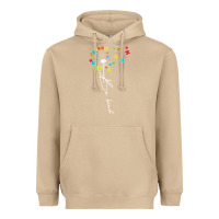 Mushroom Dandelion Autism Puzzle Be Kind Heavyweight Hoodie - CowhideDigitalArt