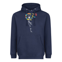 Navy Dandelion Autism Puzzle Be Kind Heavyweight Hoodie - CowhideDigitalArt