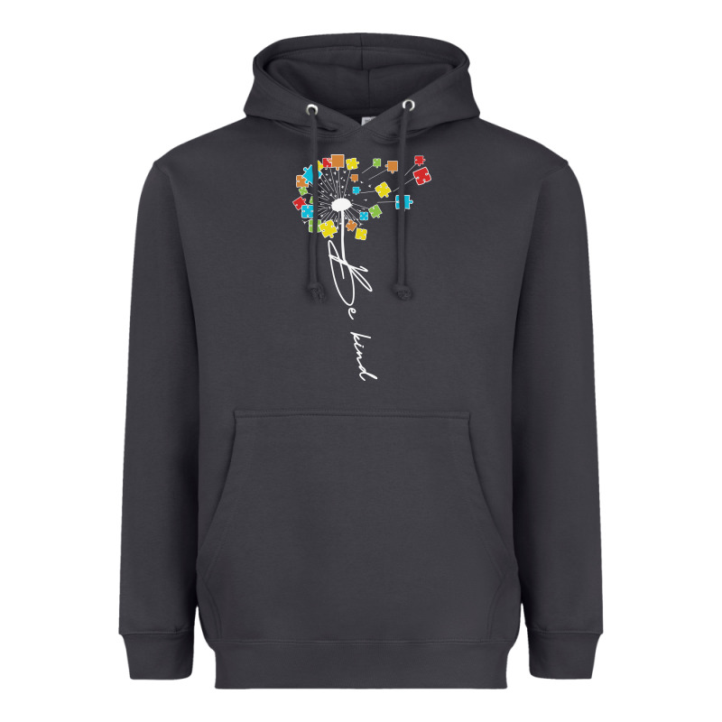 Dandelion Autism Puzzle Be Kind Heavyweight Hoodie by CowhideDigitalArt | Teevron