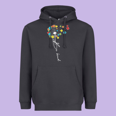 Dandelion Autism Puzzle Be Kind Heavyweight Hoodie Designed By Cowhidedigitalart