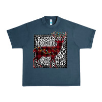 Midnight Navy Christmas Deer Urban Heavy Tee - Bettercallsaul