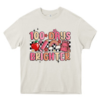 Cream 100 days brighter Heavy Core Tee - MaliasSmallBusiness