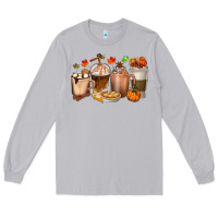 Moon Dust Pumpkin Spice Coffee Cups Long Sleeve Tee - texasbilliewilder