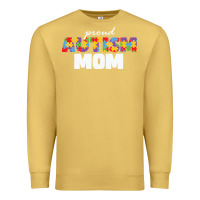Antique Gold LIL Autism Mom Premium Sweatshirt - CowhideDigitalArt