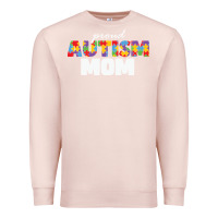 Pale Pink LIL Autism Mom Premium Sweatshirt - CowhideDigitalArt
