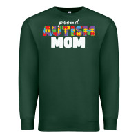 Sports Green LIL Autism Mom Premium Sweatshirt - CowhideDigitalArt