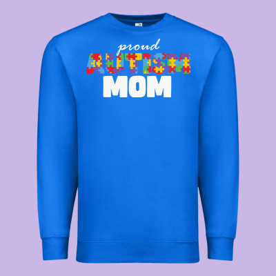 Lil Autism Mom Premium Sweatshirt Designed By Cowhidedigitalart