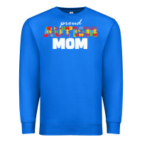 True Royal LIL Autism Mom Premium Sweatshirt - CowhideDigitalArt