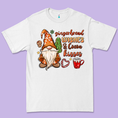 Gingerbread Wishes Cocoa Kisses Premium Tee Designed By Maliassmallbusiness