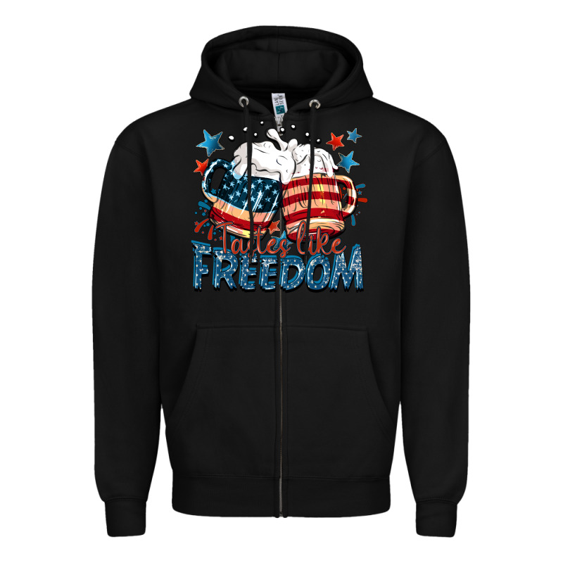 Tastes Like Freedom Zipper Hoodie by FaDigitalArtStudio | Teevron