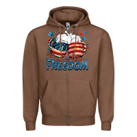 Chestnut Tastes like freedom Zipper Hoodie - FaDigitalArtStudio