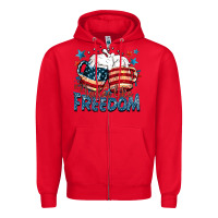 Red Tastes like freedom Zipper Hoodie - FaDigitalArtStudio