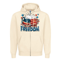 Sandshell Tastes like freedom Zipper Hoodie - FaDigitalArtStudio