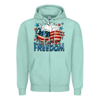 Seafoam Tastes like freedom Zipper Hoodie - FaDigitalArtStudio