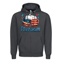 Smoke Tastes like freedom Zipper Hoodie - FaDigitalArtStudio
