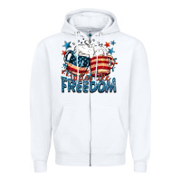 White Tastes like freedom Zipper Hoodie - FaDigitalArtStudio