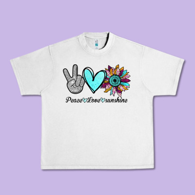 Peace Love Sunshine Urban Heavy Tee Designed By Bettercallsaul