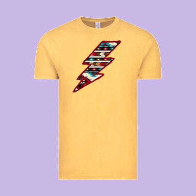 Western Aztec Pattern Lightning Vintage Tee Designed By Bettercallsaul