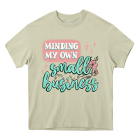 Mossy minding my own small business Heavy Core Tee - MaliasSmallBusiness