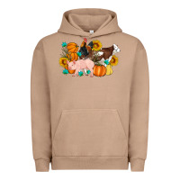 Pigment Burro Farm Life Fall Pig Cow Rooster Urban Hoodie - Artiststas