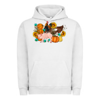 Pigment Lunar Rock Farm Life Fall Pig Cow Rooster Urban Hoodie - Artiststas