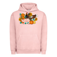 Pigment Salmon Farm Life Fall Pig Cow Rooster Urban Hoodie - Artiststas