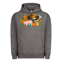 Pigment Tornado Farm Life Fall Pig Cow Rooster Urban Hoodie - Artiststas