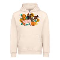Sandshell Farm Life Fall Pig Cow Rooster Urban Hoodie - Artiststas