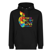 Black Autism Teach Accept Understand Love Heavyweight Hoodie - CowhideDigitalArt