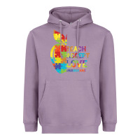 Lavender Autism Teach Accept Understand Love Heavyweight Hoodie - CowhideDigitalArt